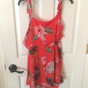 Charlotte Russe orange romper